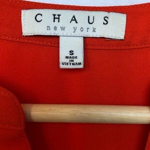 Chaus Tops - CHAUS Red-Orange Sleeveless Top Size S Chaus Tops - CHAUS Red-Orange Sleeveless Top Size S
